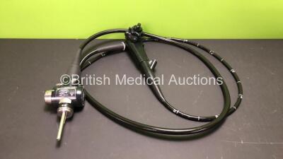 Olympus GIF-XQ240 Video Gastroscope in Case - Engineer's Report : Optical System -Ok , Angulation - Ok, Insertion Tube - Ok , Light Transmission - Ok, Channels - Ok,Leak Check - Ok *S/N 2813004 Mfd 1998* - 2