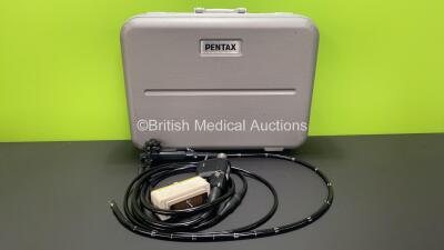 Pentax EG-3870UTK Video Ultrasound Gastroscope in Case - Engineer's Report : Optical System - Untested, Angulation - No Fault Found, Insertion Tube - No Fault Found, Light Transmission - No Fault Found, Channels - No Fault Found *A120316*