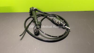 Fujinon EG-530FP Video Gastroscope - Engineer's Report : Optical System - No Fault Found, Angulation - Not Reaching Specification, To Be Adjusted, Insertion Tube - No Fault Found, Light Transmission - No Fault Found, Channels - No Fault Found, Leak Check 