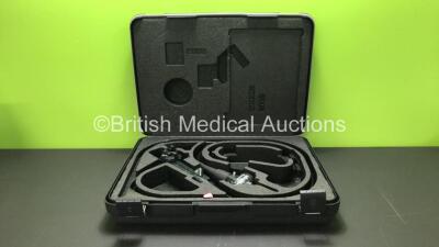 Olympus GIF-XQ240 Video Gastroscope in Case - Engineer's Report : Optical System -Ok , Angulation - Ok, Insertion Tube - Ok, Light Transmission - Ok, Channels - Ok,Leak Check - Ok *S/N 2235272 Mfd 2002*