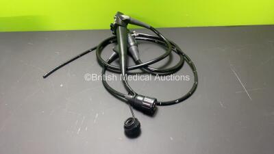 Fujinon EG-530FP Video Gastroscope - Engineer's Report : Optical System - No Fault Found, Angulation - No Fault Found, Insertion Tube - Crush at Proximal End, Light Transmission - No Fault Found, Channels - No Fault Found, Leak Check - No Fault Found *314