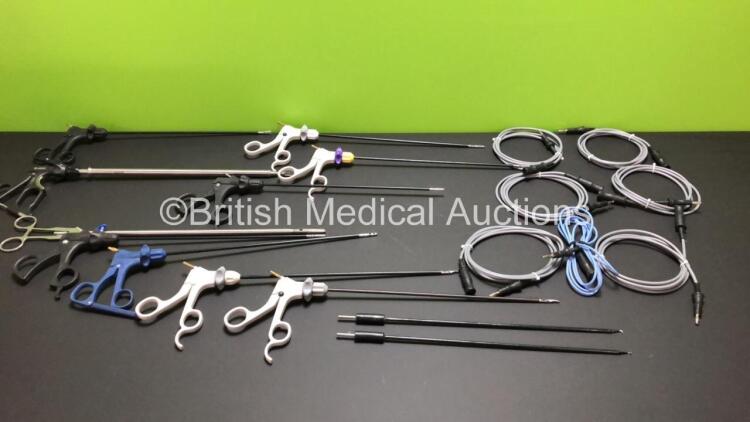 12 x Laparoscopic Instruments with Cables