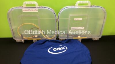 2 x Cisa Endoscope Cleaning Cases with 1 x Cover