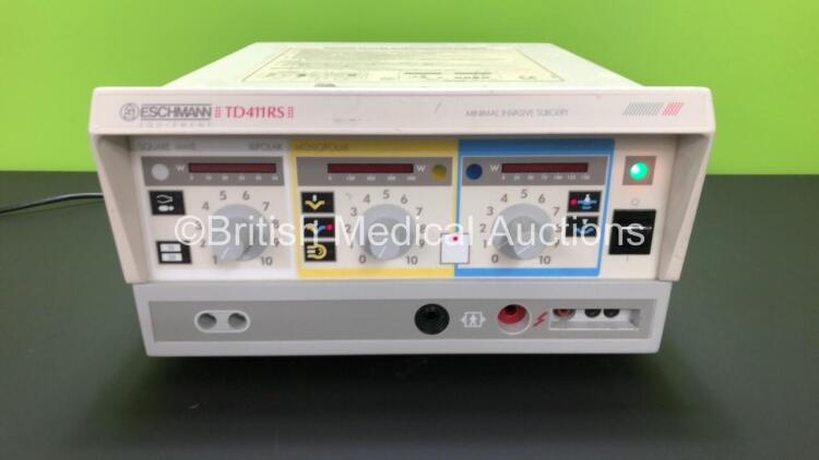 Eschmann TD411RS Diathermy Unit *Mfd 2009* (Powers Up with Alarm) *4RSF-9C-1062*