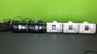 Job Lot of 5 x AirSense 10 CPAP Units (3 x Autoset for Her and 2 x Autoset) with 3 x Power Supplies (All Power Up)