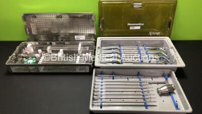 2 x Howmedica X-Change Femoral Instrument Sets in Trays