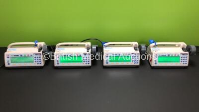 4 x Smiths Medical Medfusion 3500 Syringe Pumps (All Power Up)