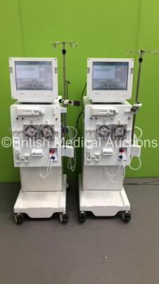 2 x B.Braun Dialog + Dialysis Machines Software Version 8.28 - Running Hours 40829 / 41872 (Both Power Up) * SN 91695 / 91700 *