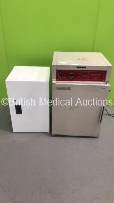 Mixed Lot Including 1 x Harvard/LTE Qualitemp Solution Warming Cabinet and 1 x Kirsch Medical Fridge (1 x Powers Up,1 x No Power)