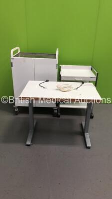 Mixed Lot Including 1 x Shuttleworth Crash Trolley,1 x Gael Tech Mobile Trolley and 1 x Ophthalmic Table