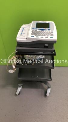 Burdick Atria 6100 ECG Machine on Stand with 1 x 10-Lead ECG Lead (Unable to Test Due to No Power Supply) * SN A6100-001460 *