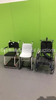 2 x Seca Wheelchair Weighing Scales and 1 x Manual Wheelchair