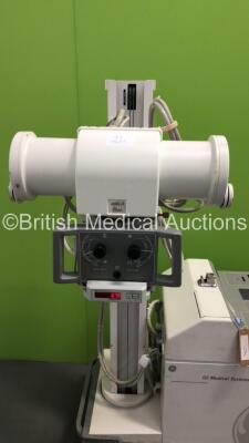 GE AMX 4 Plus Mobile X-Ray Unit Model No 2275938 (Powers Up with Donor Key - Key Not Included) *S/N 1015824WK4* **Mfd 03/2008* *General Marks and Scuffs to Trims* - 2