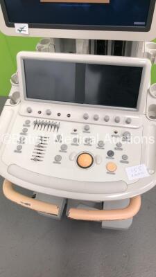 Philips iE33 Flat Screen Ultrasound Scanner *S/N 02XLNN* **Mfd 03/2008** on E.2 Cart Software Version 6.3.6.343 with 1 x Transducer / Probe (S5-1), Sony UP-D897 Digital Graphic Printer and Mitsubishi MD3000 Video Cassette Recorder (Powers Up - Missing Dia - 3