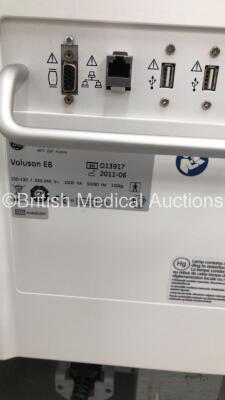 GE Voluson E8 Expert Flat Screen Ultrasound Scanner *S/N D13917* **Mfd 06/2011** Software Version 10.0.4.3105 with 2 x Transducers / Probes (C1-5-D Ref 5261135 *Mfd 06/2011* and ML6-15-D Ref 5199103 *Mfd 05/2011*) and Sony UP-D897 Digital Graphic Printer - 15