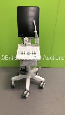 Analogic Flat Screen Ultrasound Scanner Ref 2300 *S/N 5006762* **Mfd 2015** with 1 x Transducer / Probe (E14Ct Ref 9018 *Mfd 2017*) and Sony UP-D898MD Digital Graphic Printer (HDD REMOVED)