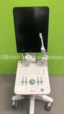 Analogic Flat Screen Ultrasound Scanner Ref 2300 *S/N 5006762* **Mfd 2015** with 1 x Transducer / Probe (E14Ct Ref 9018 *Mfd 2017*) and Sony UP-D898MD Digital Graphic Printer (HDD REMOVED) - 2