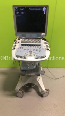 Zonare Z.One Scan Engine Ultrasound Scanner Part No 82001-20 *S/N 04278S210B* Version 4.8.11C with 1 x Transducer / Probe (L10-5) on Zonare Z.One SmartCart (Powers Up with 110v Power Convertor - Convertor Not Included)