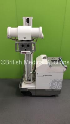 GE AMX 4 Plus Mobile X-Ray Unit Model No 2275938 (Powers Up with Key - Key Included) *S/N 980439WK4* **Mfd 06/2003* *General Marks and Scuffs to Trims*