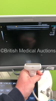 Siemens Acuson Helx Evolution S2000 Flat Screen Ultrasound Scanner Model 240 10041461 Software Version 500.1.061 Product Version VE10B with 3 x Transducers/Probes (1 x 4C1 * Mfd 2015 *,1 x 12L4 * Mfd 2016 * and 1 x 14L5 SP * Mfd 2010 *) and Sony Digital C - 6