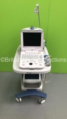 Mindray DigiPrince DP-6600 Diagnostic Imaging System with 2 x Transducers/Probes (1 x 35C50EA * Mfd 2007 * and 1 x 75L38EA * Mfd 2007 *) (Power Switch Missing-Does Not Power Up-Spares and Repairs) * SN BE7A-7603 * * Mfd 2007 *