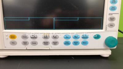 Datex Ohmeda Type F-CM1-05 Compact Anaesthesia Monitor *Mfd 2009* with 1 x GE E-PRESTN - 00 Module Including ECG, SpO2, NIBP, T1 and T2 Options *Mfd 2009* (Powers Up) - 2