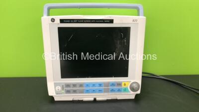 GE B20 Patient Monitor Including ECG, NIBP, SpO2 Options *Mfd 02-2012* (Powers Up) * SGF12061558WA*