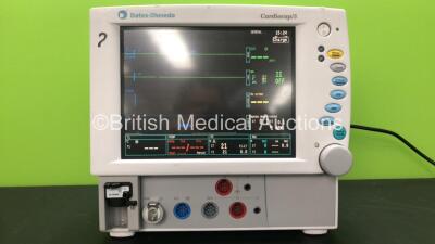 Datex Ohmeda Cardiocap 5 Anaesthesia Monitor Including ECG, SpO2, P1, P2 NIBP, T1 and T2 Options with D-fend Water Trap *Mfd 11-2003* (Powers Up) * FBWF02339*