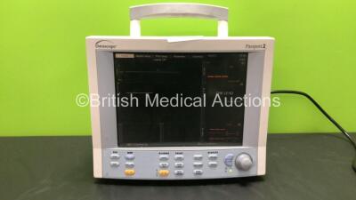 Datascope Passport 2 Patient Monitor Including ECG, SpO2, T1 and NIBP Options (Powers Up) * CM02039-D0*