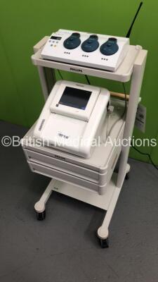 Philips Avalon FM30 Fetal Monitor with 4 x US Transducers,2 x TOCO + Transducers,1 x Philips Avalon CTS Wireless Transducer System with 2 x US Transducers and 1 x TOCO Transducer (Powers Up) - 5