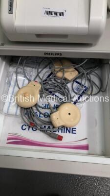 Philips Avalon FM30 Fetal Monitor with 4 x US Transducers,2 x TOCO + Transducers,1 x Philips Avalon CTS Wireless Transducer System with 2 x US Transducers and 1 x TOCO Transducer (Powers Up) - 6