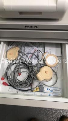 Philips Avalon FM30 Fetal Monitor with 4 x US Transducers,2 x TOCO + Transducers,1 x Philips Avalon CTS Wireless Transducer System with 2 x US Transducers and 1 x TOCO Transducer (Powers Up) - 7