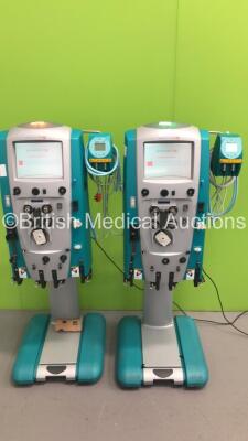 2 x Gambro Prismaflex Dialysis Machines Software Version 6.10 Running Hours 16496 / 17129 with 2 x Barkey Control Units (Both Power Up) * SN PA1606 / PA1607 *