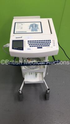 Mortara Instrument ELI 250 ECG Machine on Stand with 1 x 10-Lead ECG Lead (Powers Up)