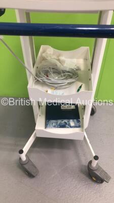 Mortara Instrument ELI 250 ECG Machine on Stand with 1 x 10-Lead ECG Lead (Powers Up)