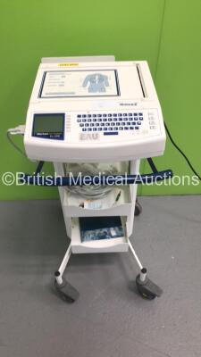 Mortara Instrument ELI 250 ECG Machine on Stand with 1 x 10-Lead ECG Lead (Powers Up)