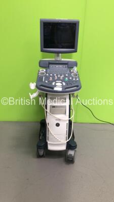 GE Voluson P8 Flat Screen Ultrasound Scanner *S/N 218039SU6* **Mfd 05/2013** Ref 5447121 Software Version 13.0.2.228 with 1 x Transducer / Probe (4C-RS) and Sony UP-D897 Digital Graphic Printer (Powers Up)