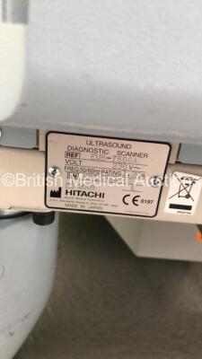 Hitachi EUB-7500A Flat Screen Ultrasound Scanner *S/N KE15954902* **Mfd 2009** (Powers Up - Mark and Scuffs to Trims and Panels - See Pictures) - 10