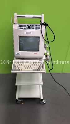 Esaote Falco Ultrasound Scanner Model No 410477 Rev B *S/N 05180156* with 1 x Transducer / Probe on Stand (Powers Up)