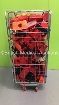 Cage of Ambulance Neck Braces and Straps (Cage Not Included)