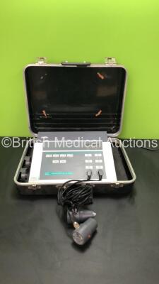 Enraf Nonius Sonopuls 590 Interferential Physio Electrotherapy Unit with 1 x Enraf Nonius 3MHz Transducer and 1 x Enraf Nonius 1MHz Transducer (Powers Up)