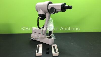 Nidek Model KM-450 Ophthalmometer with Table Mounting Slides (Untested Due to Cut Cable)