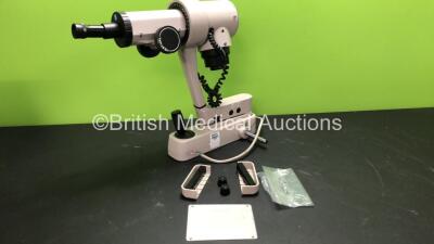 Nidek Model KM-450 Ophthalmometer with Table Mounting Slides (Untested Due to Cut Cable)