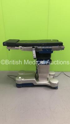 Maquet Alphamaxx Electric Operating Table with Cushions and Controller (Powers Up - Incomplete) *S/N 021123*