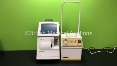 Mixed Lot Including 1 x Bayer Rapidpoint 400 Analyzer Unit (Powers Up with Error) 1 x MG Electronics SAM 12 Suction Unit (No Power)