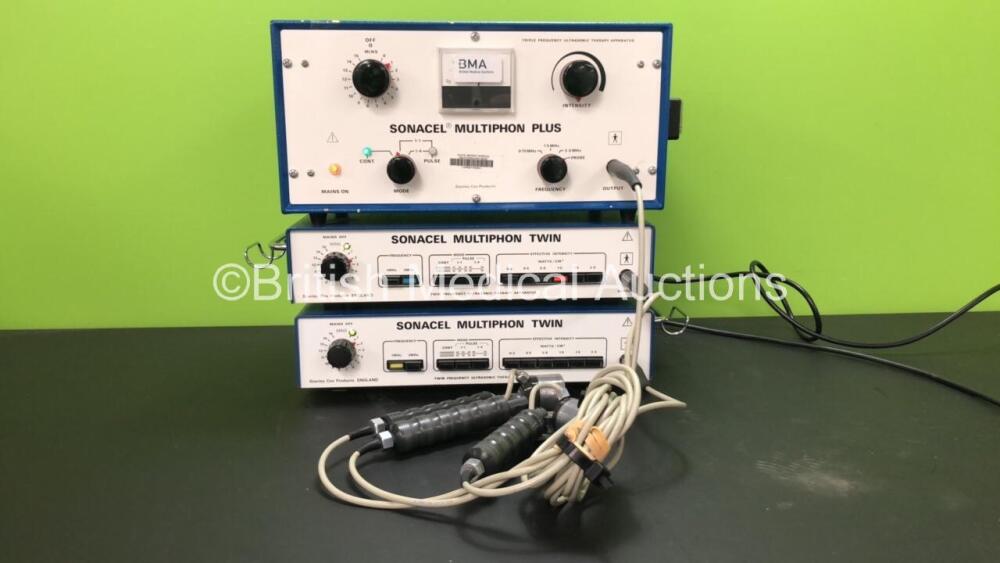 1 x Sonacel Multiphon Plus Triple Frequency Ultrasonic Therapy ...