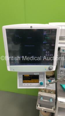 Datex-Ohmeda Aestiva/5 Anaesthesia Machine with Datex-Ohmeda 7900 SmartVent Software Version 4.8PSVPro, Oxygen Mixer, Absorber, Bellows, Hoses, Datex-Ohmeda Patient Monitor, Datex-Ohmeda Module Rack with MultiParameter Module Including NIBP, P1, P2, T1, T - 9
