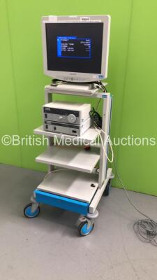 Stack Trolley with Sony Monitor, Storz 20135 20 Xenon Nova Light Source, Storz 202320 20 telecam DX pal Camera Control Unit (Power Up) *S/N 2011339* - 5