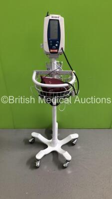 Welch Allyn SPOT Vital Signs Monitor on Stand with BP Hose and Cuff (Powers Up)