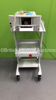 Huntleigh SonicAid FM800 Fetal Monitor on Stand with 1 x ULT1 Transducer and 1 x ULT2 Transducer (Powers Up)